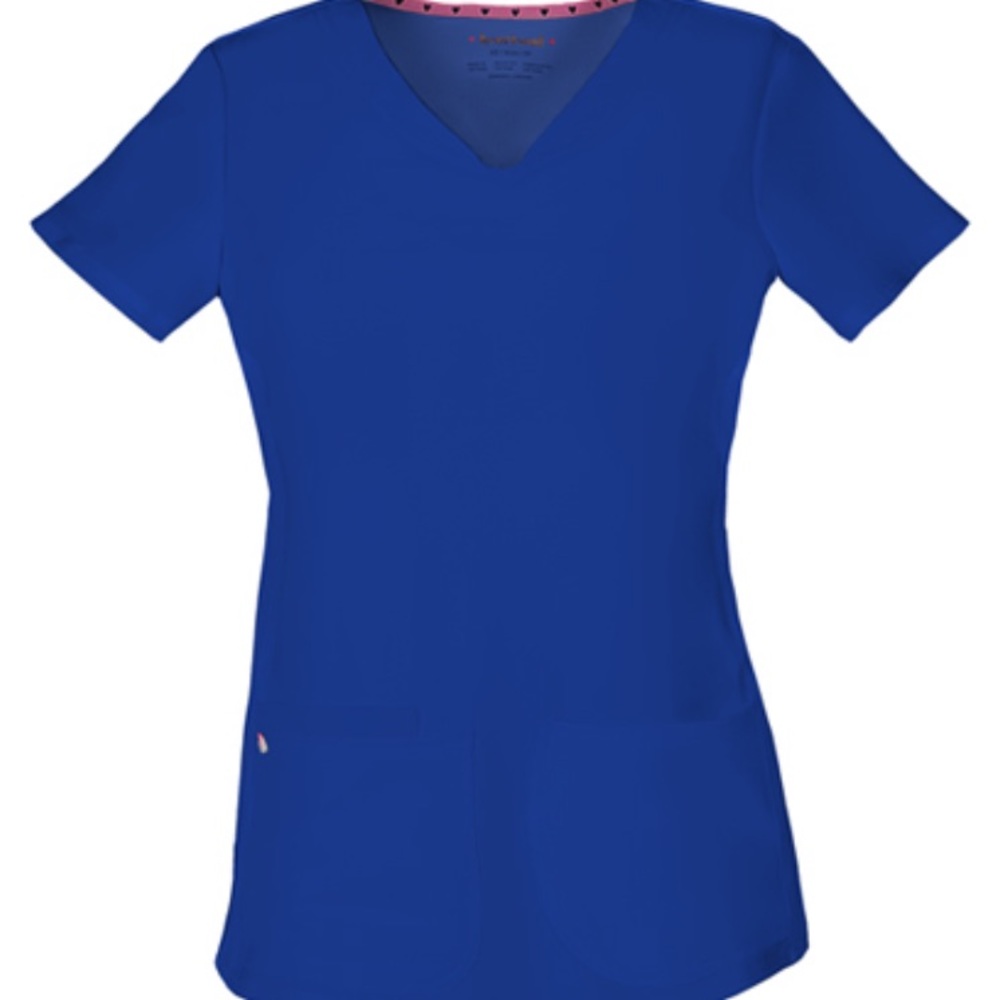 HeartSoul Break On Through Vneck Scrub Top (Royal)